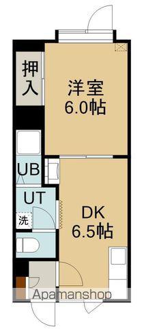 シティハウスⅡ(1DK/1階)の間取り写真