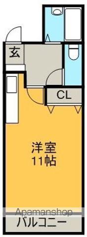 ロータスワゼル(ワンルーム/5階)の間取り写真