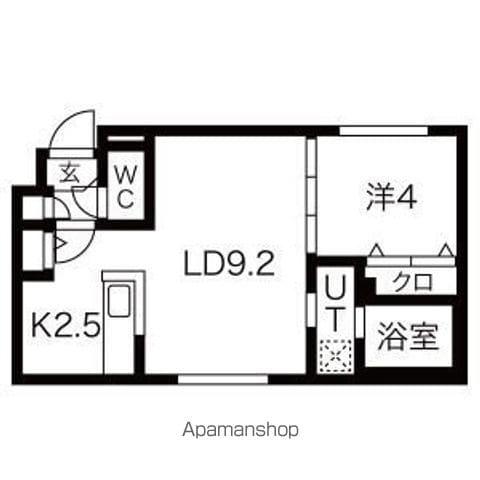 パークレジデンス円山北(1LDK/3階)の間取り写真