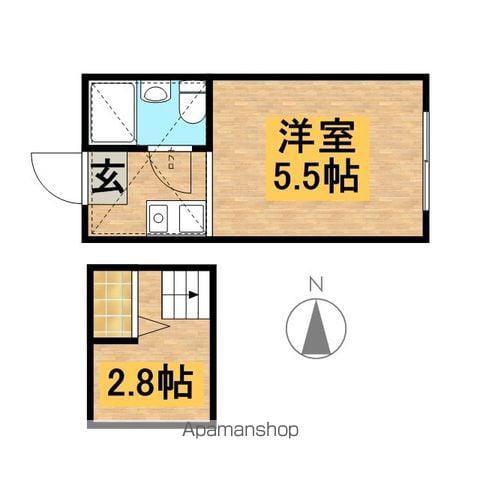 マイプラン西新宿B(ワンルーム/1階)の間取り写真