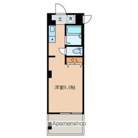 プランドール(ワンルーム/2階)の間取り写真