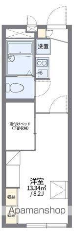 レオパレス天童館(1K/1階)の間取り写真