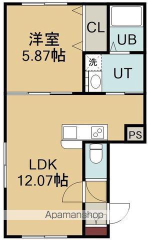 アビターレ新川(1LDK/3階)の間取り写真
