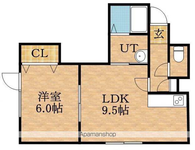 コートフルーレⅠ(1LDK/2階)の間取り写真