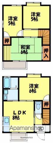 グランメゾン若草Ⅱ(4DK/1階)の間取り写真