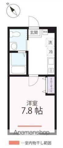 ハーミットクラブハウスSWING(1K/2階)の間取り写真