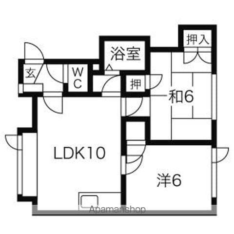 ベジタブルハウス(2LDK/2階)の間取り写真