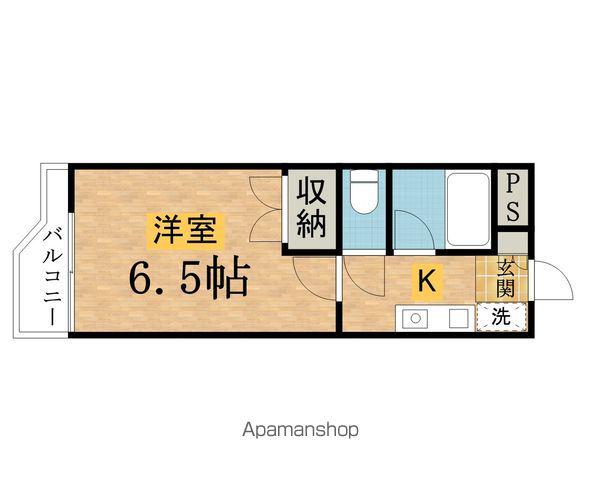 カサデューク八王子(1K/3階)の間取り写真