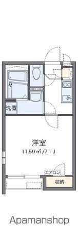 クレイノ西深津(1K/1階)の間取り写真