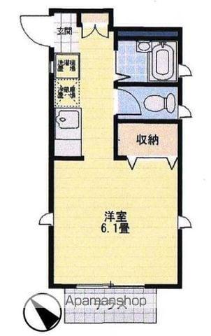 コーポアレスⅡ(1K/1階)の間取り写真
