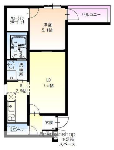 フジパレス日根野駅南2番館(1LDK/1階)の間取り写真