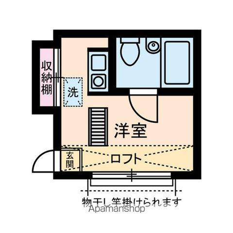 マルソルリヨン(ワンルーム/2階)の間取り写真