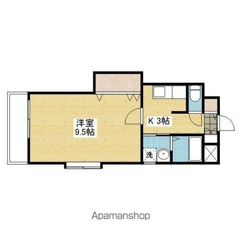 コンフォート23(1K/8階)の間取り写真