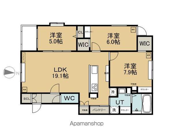ノルフィーノジニア(3LDK/2階)の間取り写真