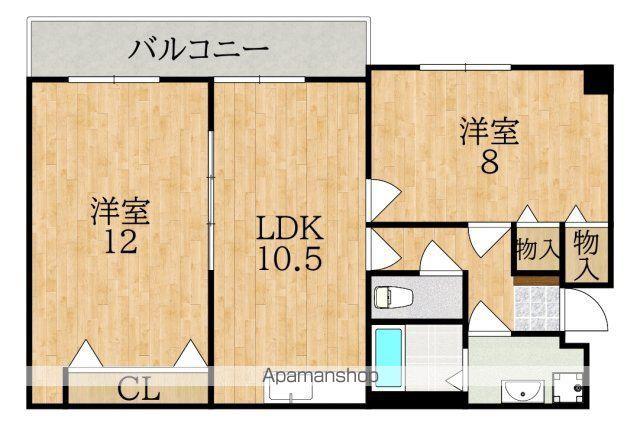 ウェルネス イトーピア ステージ1(2LDK/2階)の間取り写真