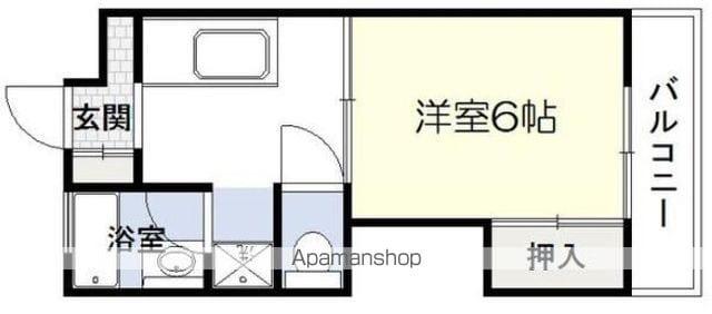 東谷山Nビル(1K/3階)の間取り写真