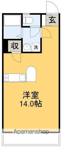 Sマンション(ワンルーム/1階)の間取り写真