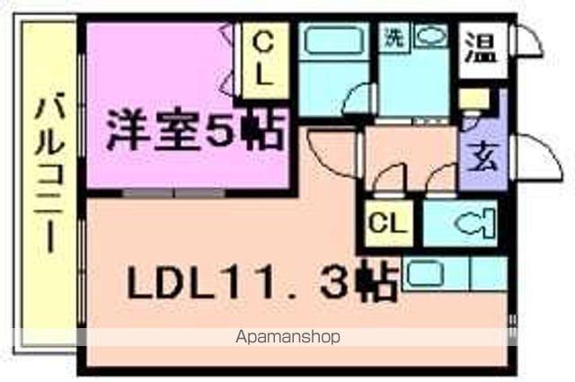 学校町コート(1LDK/3階)の間取り写真
