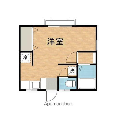 コーポ谷(ワンルーム/1階)の間取り写真