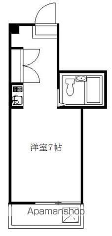 カーサフジイ(1K/3階)の間取り写真