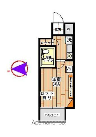 ラ・レジダンス・ド・グロワール(1K/4階)の間取り写真