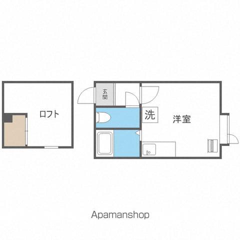 トアアルディN31(ワンルーム/2階)の間取り写真