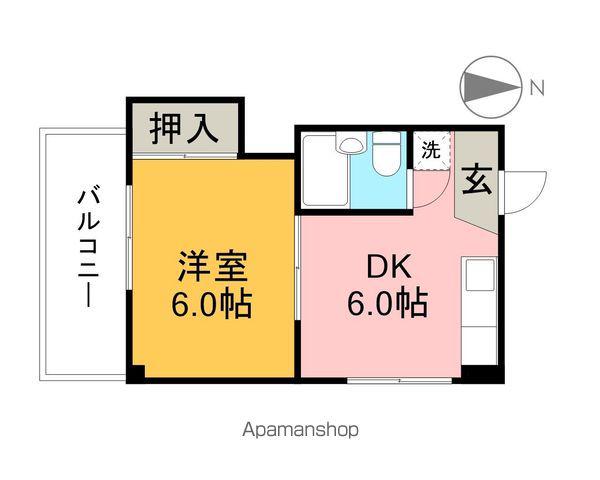 武田マンション(1DK/3階)の間取り写真