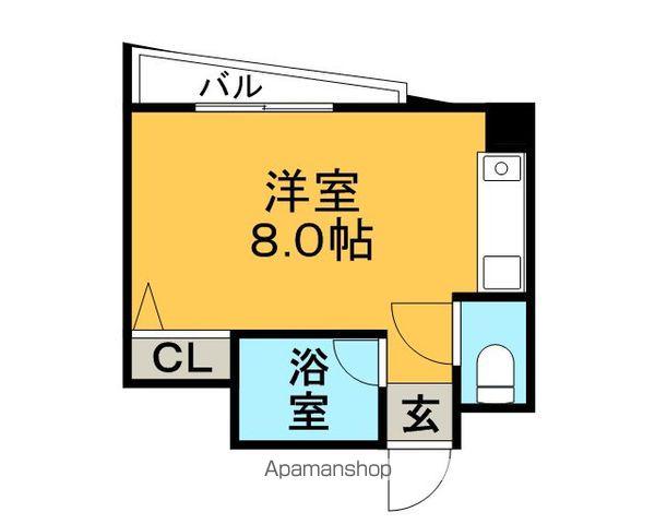 ステイツ久留米(ワンルーム/5階)の間取り写真