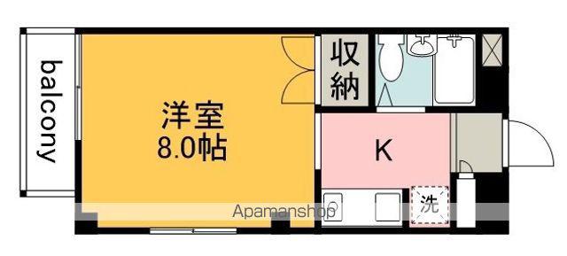 エクセルアサヒ(1K/3階)の間取り写真