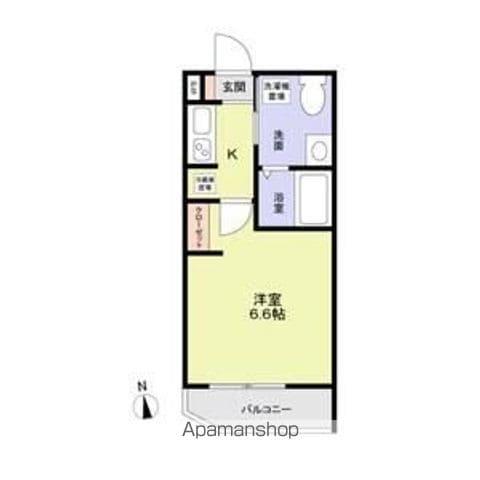 グランレジデンス(1K/2階)の間取り写真