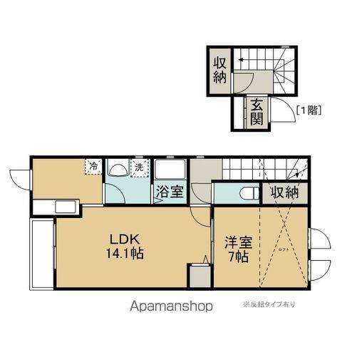 SUNPALACE結(1LDK/2階)の間取り写真