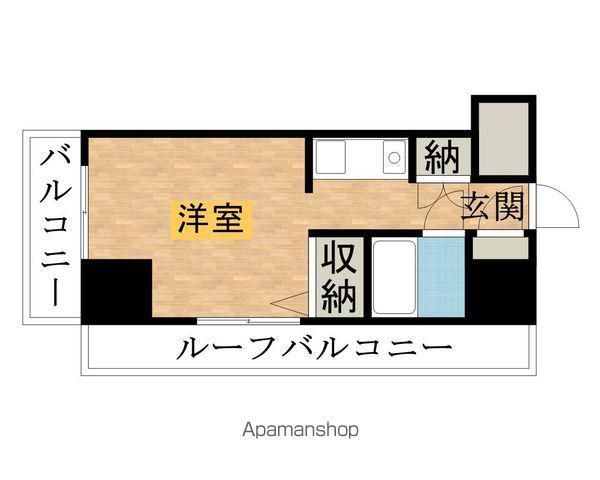 ライオンズマンション八王子北野(ワンルーム/3階)の間取り写真