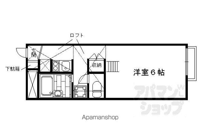 レオパレスALTAII(1K/3階)の間取り写真