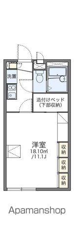 レオパレスひめの(1K/1階)の間取り写真