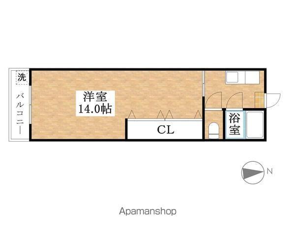 ALCO犬山(1K/3階)の間取り写真