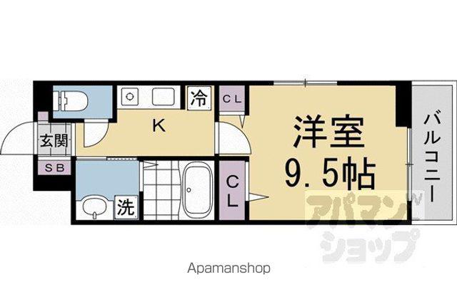 たばさはうすⅡ(1K/3階)の間取り写真