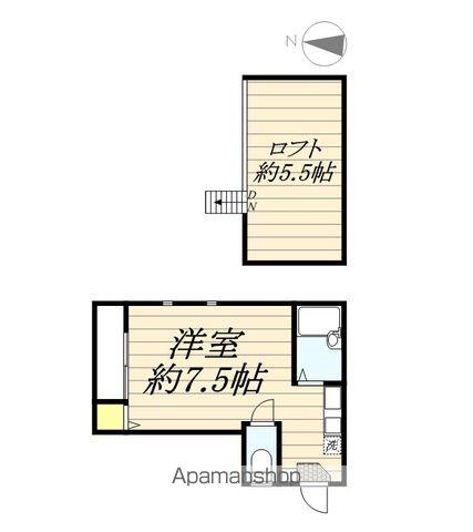 エレガンテ大濠西Ⅱ(ワンルーム/1階)の間取り写真
