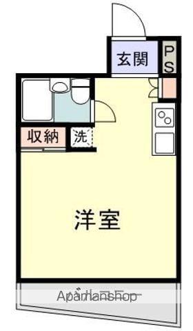 タムラビル(ワンルーム/2階)の間取り写真