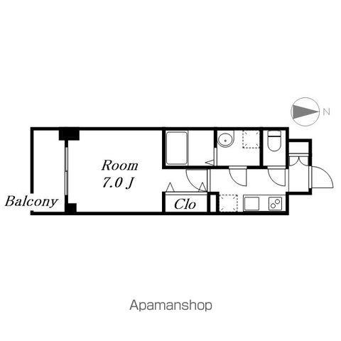 S-RESIDENCE名駅ノース Ⅱ(1K/3階)の間取り写真
