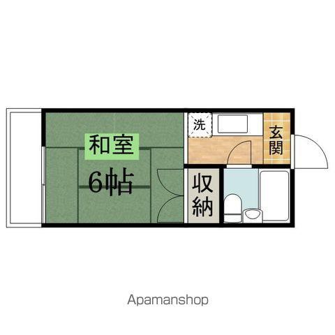 コーポ有賀(ワンルーム/2階)の間取り写真