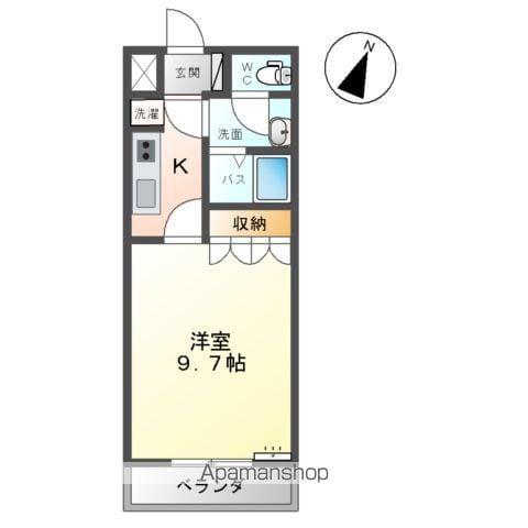 メゾン・ルピナス(1K/1階)の間取り写真