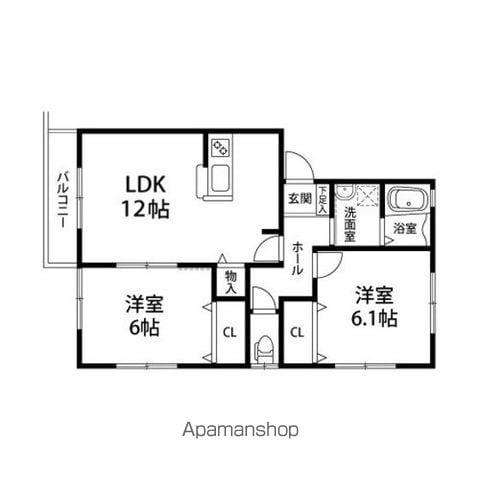 メゾン セ・ラ・ヴィ(2LDK/2階)の間取り写真