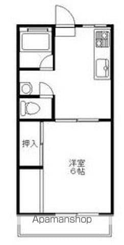 BLOCASAHI(1K/4階)の間取り写真