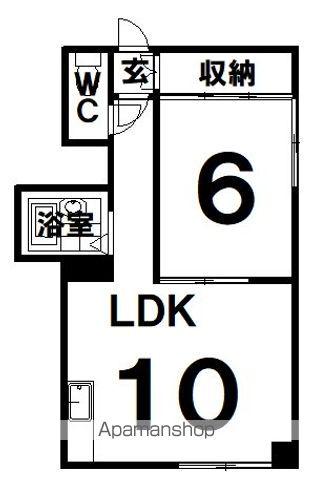 パーソナルハイツ(1LDK/3階)の間取り写真