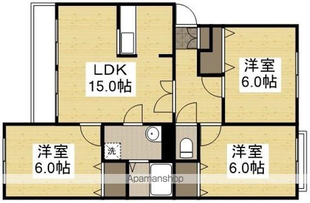 メープルリッチ今 弐番館(3LDK/3階)の間取り写真