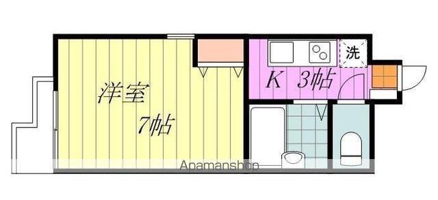 フリーダム道後(1K/2階)の間取り写真