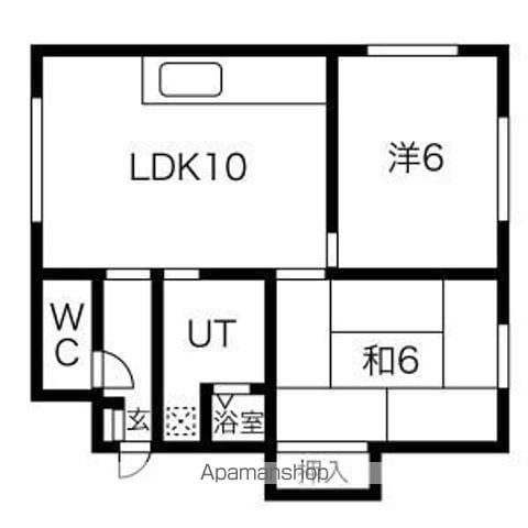 ノースコート813(2LDK/2階)の間取り写真