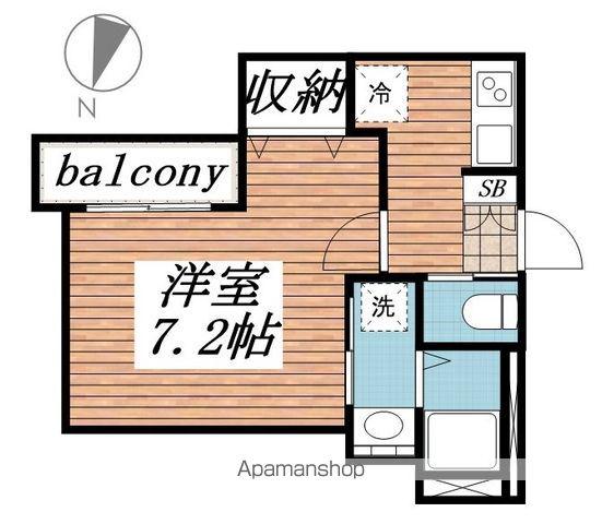 ISフィオーレ天台(1K/1階)の間取り写真