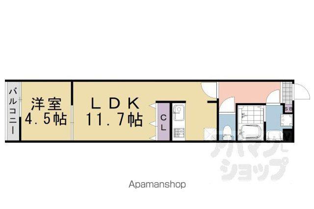 LA FITE NIJOJO(1LDK/3階)の間取り写真