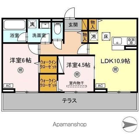 DEAR LIFE(2LDK/1階)の間取り写真